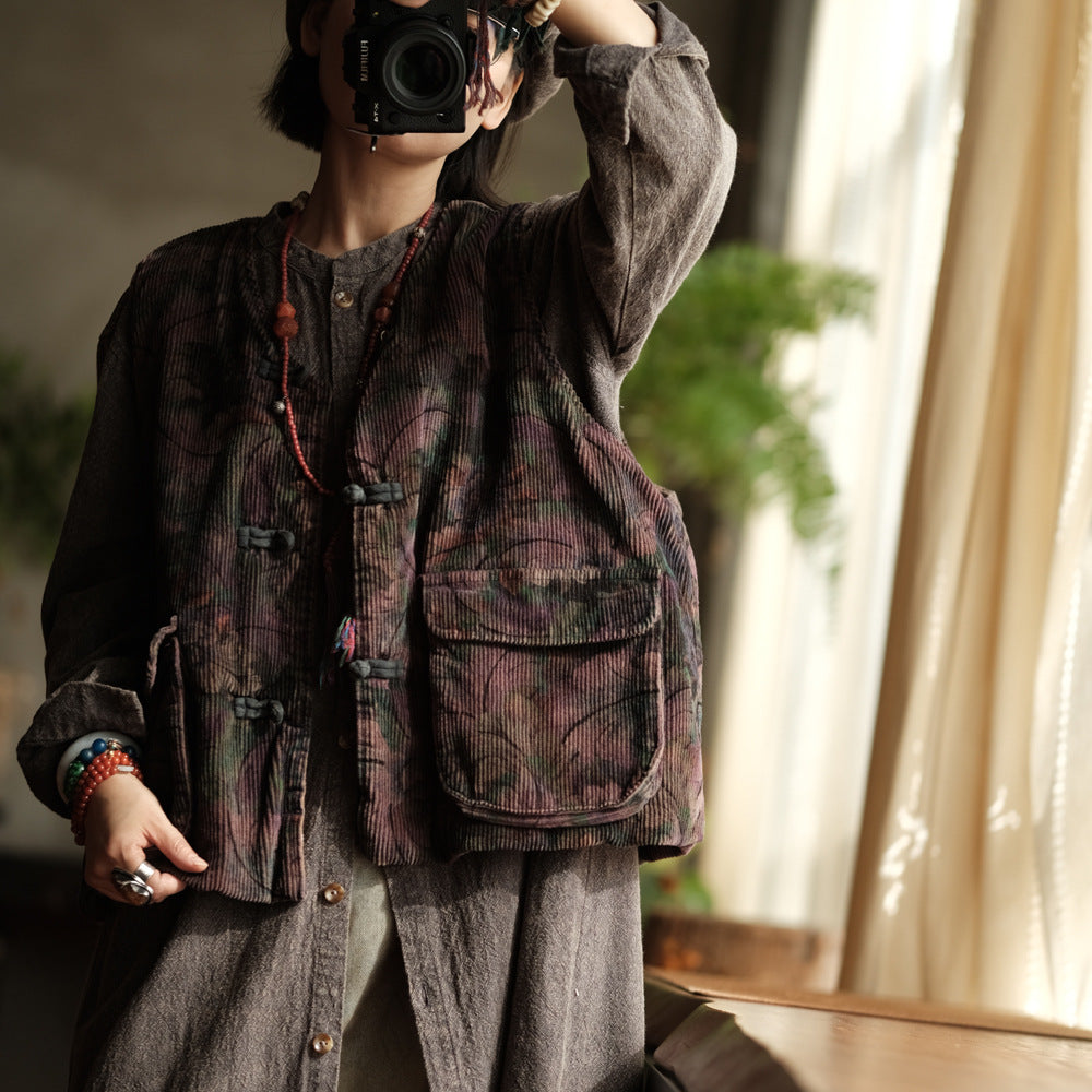 Vintage Corduroy Vest With Pockets