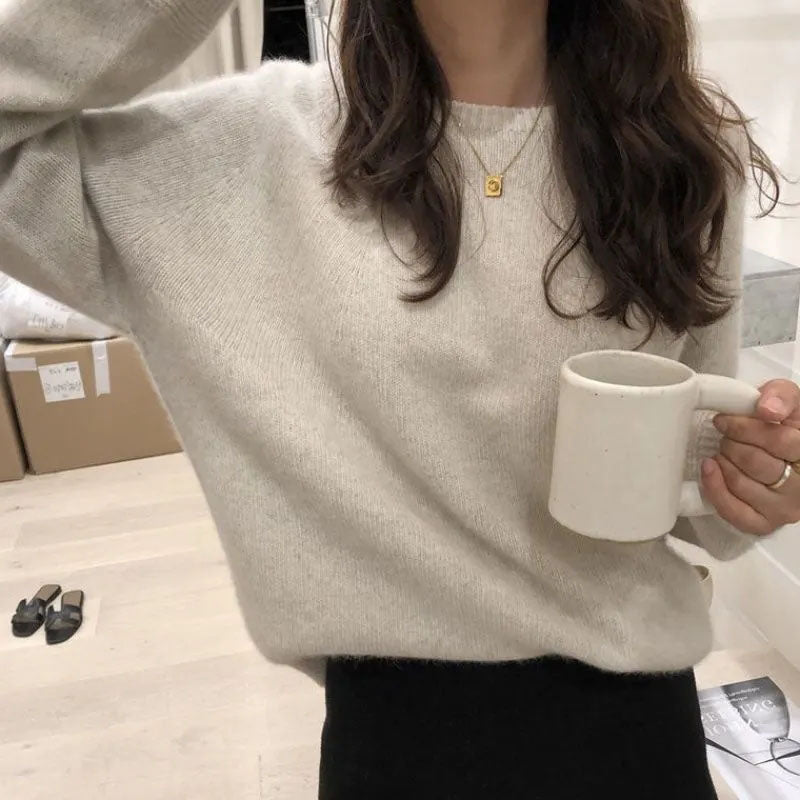 SoftWeave Cotton Knit Sweater