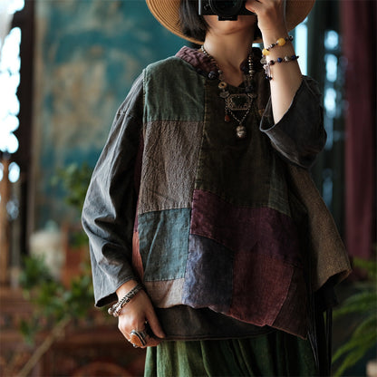 Vintage Patchwork Wrap Vest