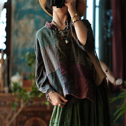 Vintage Patchwork Wrap Vest