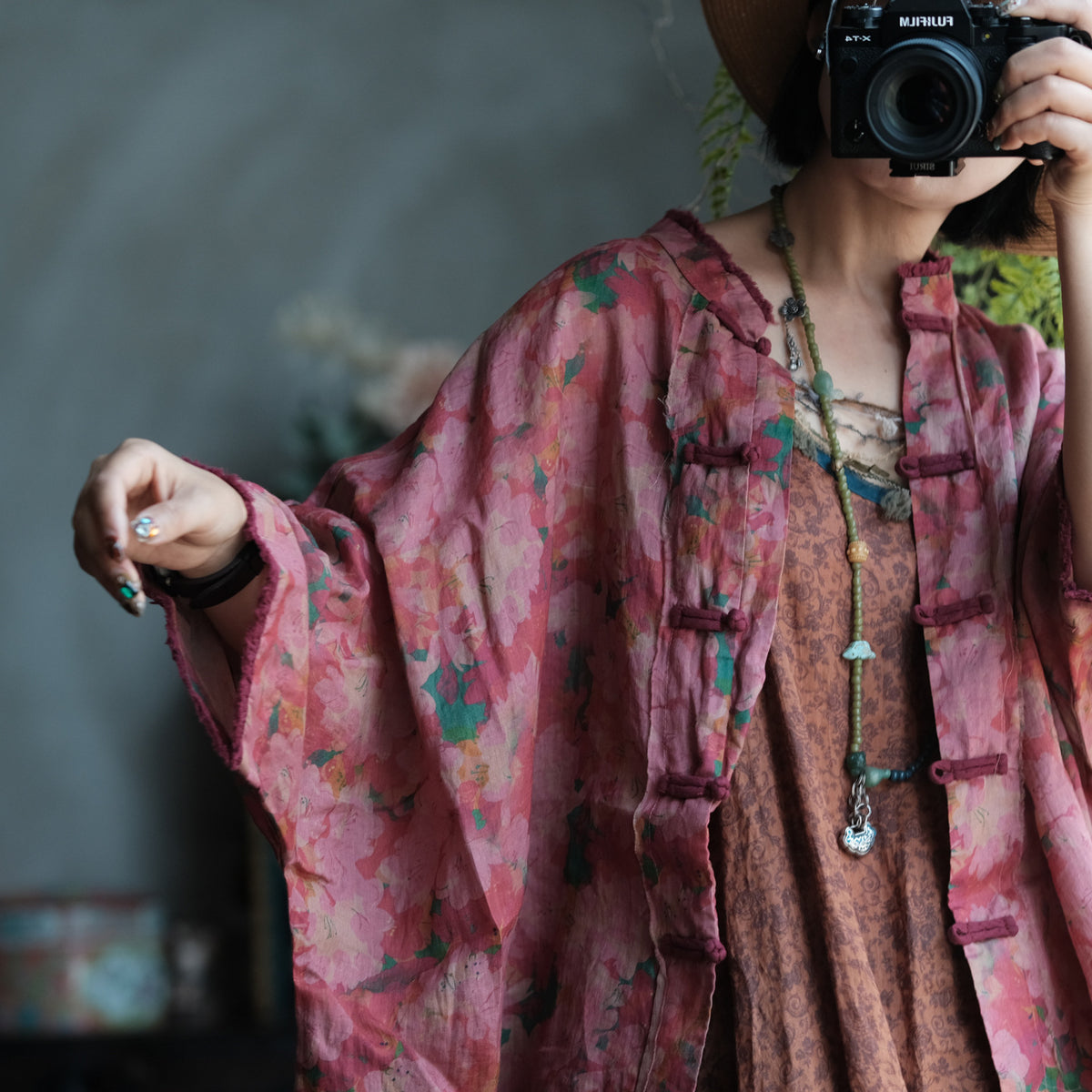Vesper Blush Floral Linen Jacket