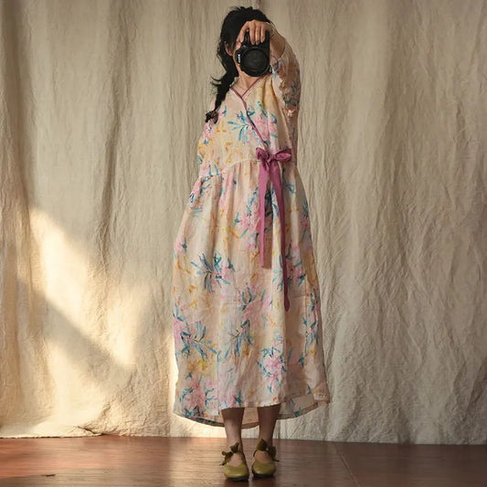 Vintage Bloom Rami Dress