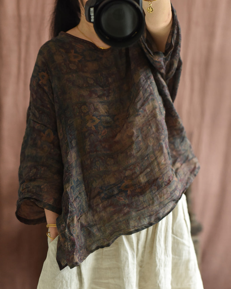 Vintage Mystic Flora Rami Blouse