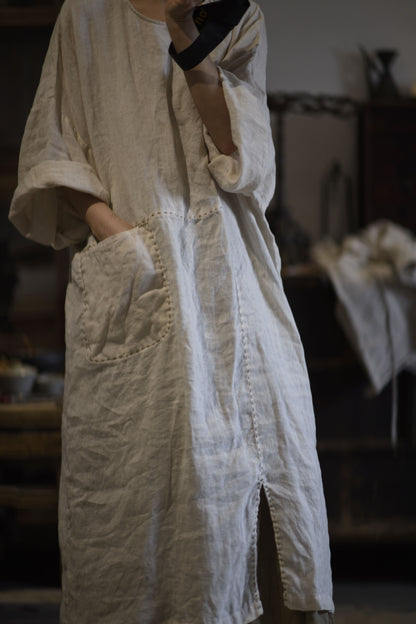 Washed Rami Oversized Tunic