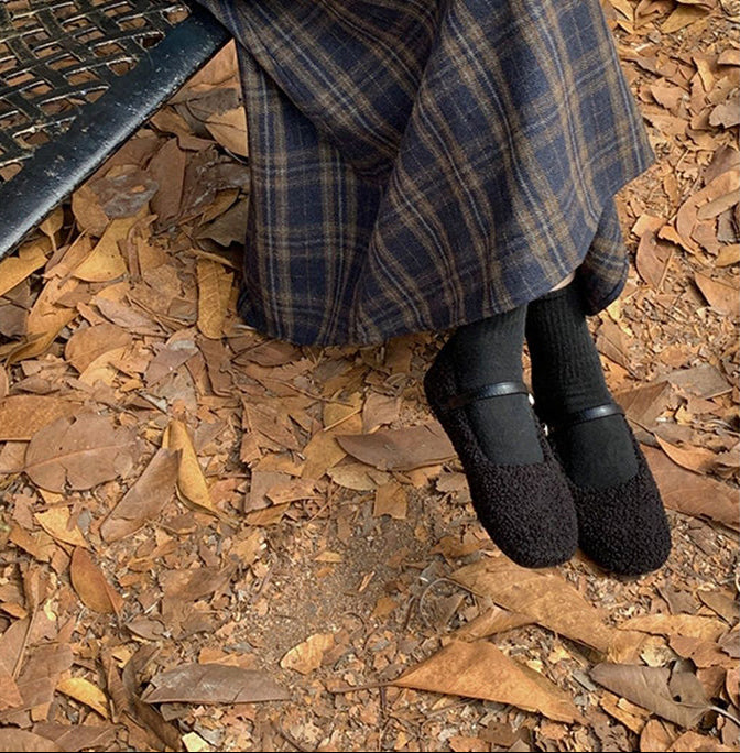 Vintage Check Midi Skirt