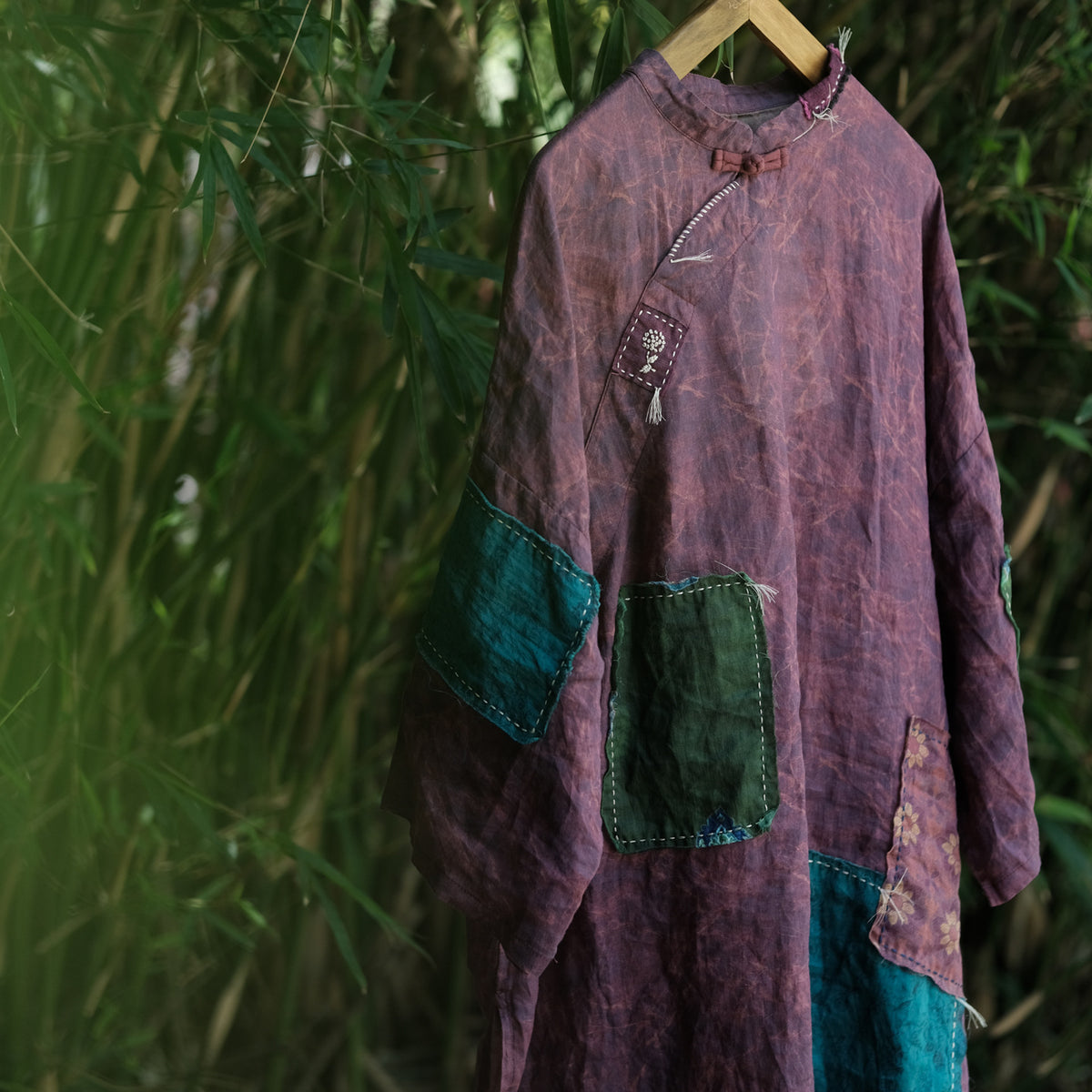 Cloudwash Mandarin Linen Dress