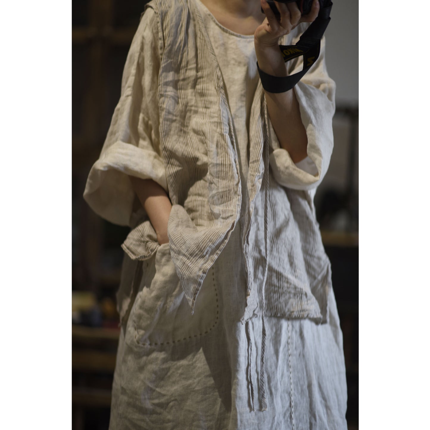 Washed Rami Oversized Tunic