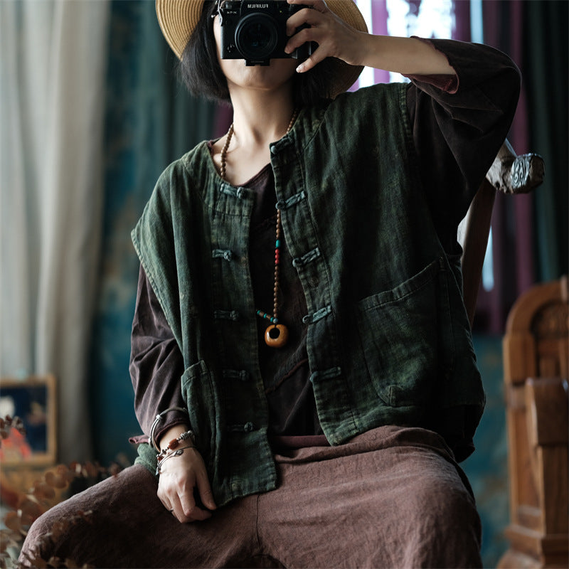 Vintage Floral Vest