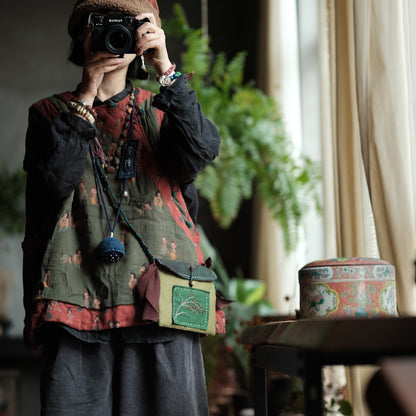 Vintage Figure Linen Vest