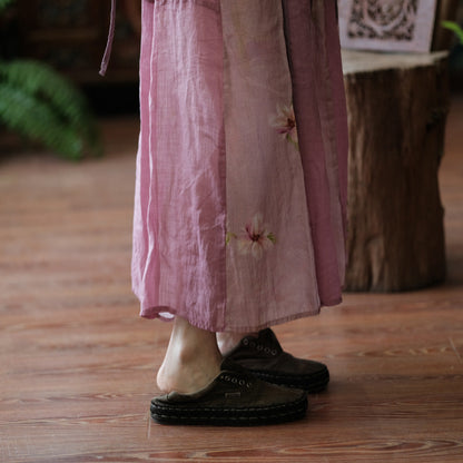 Vintage Rami Floral Tulle Skirt