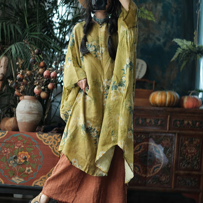Wild Daisy Ramie Midi Dress