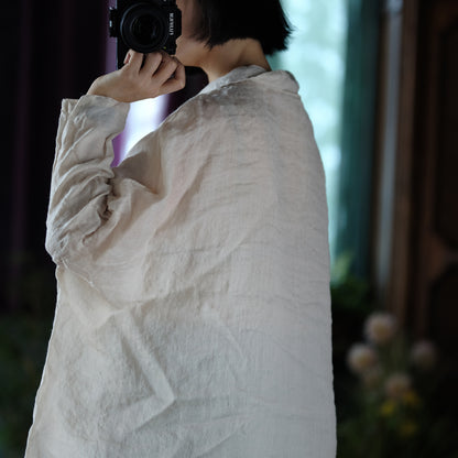 Vintage Oversized Linen Shirt