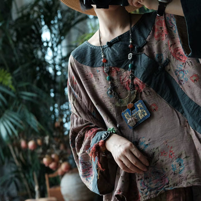 Dust Rose Batwing Cotton Top