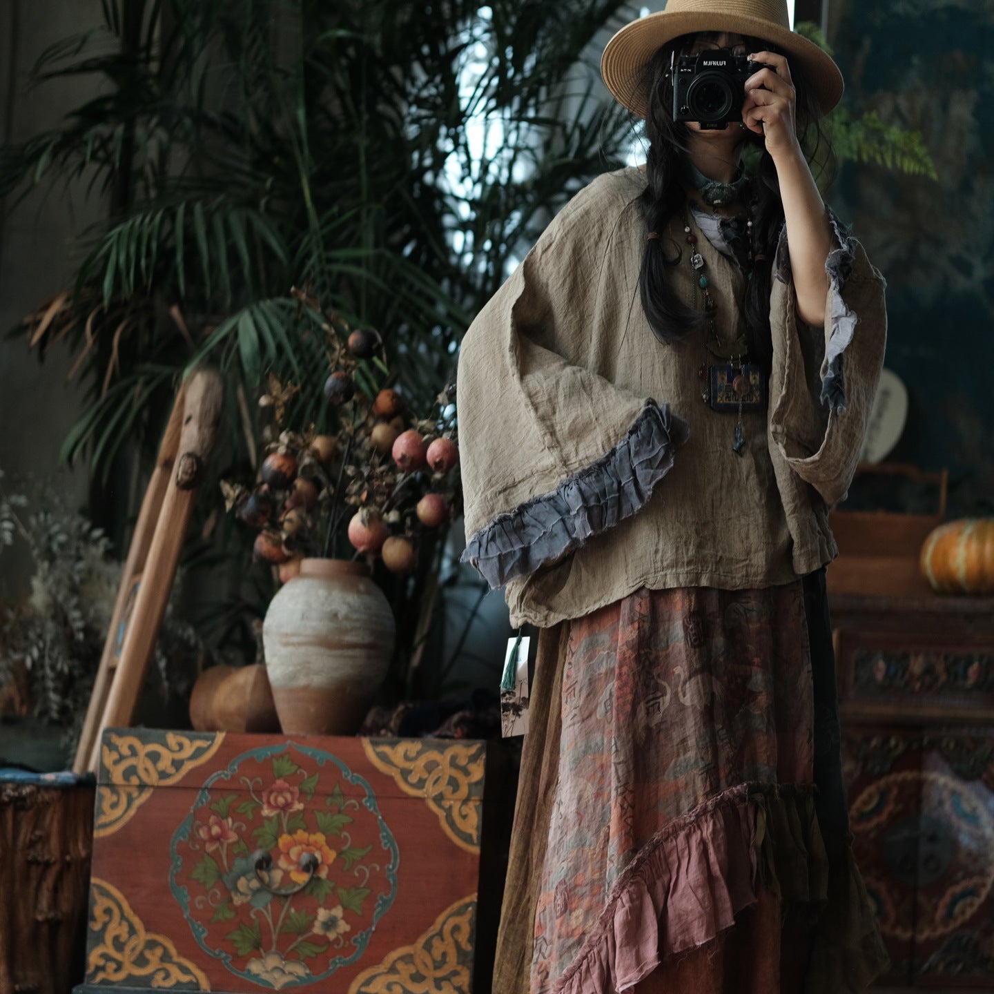 Heritage Linen Patchwork Blouse