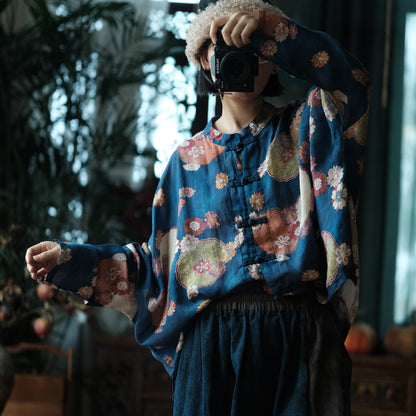 Stone Bloom Ramie Blouse