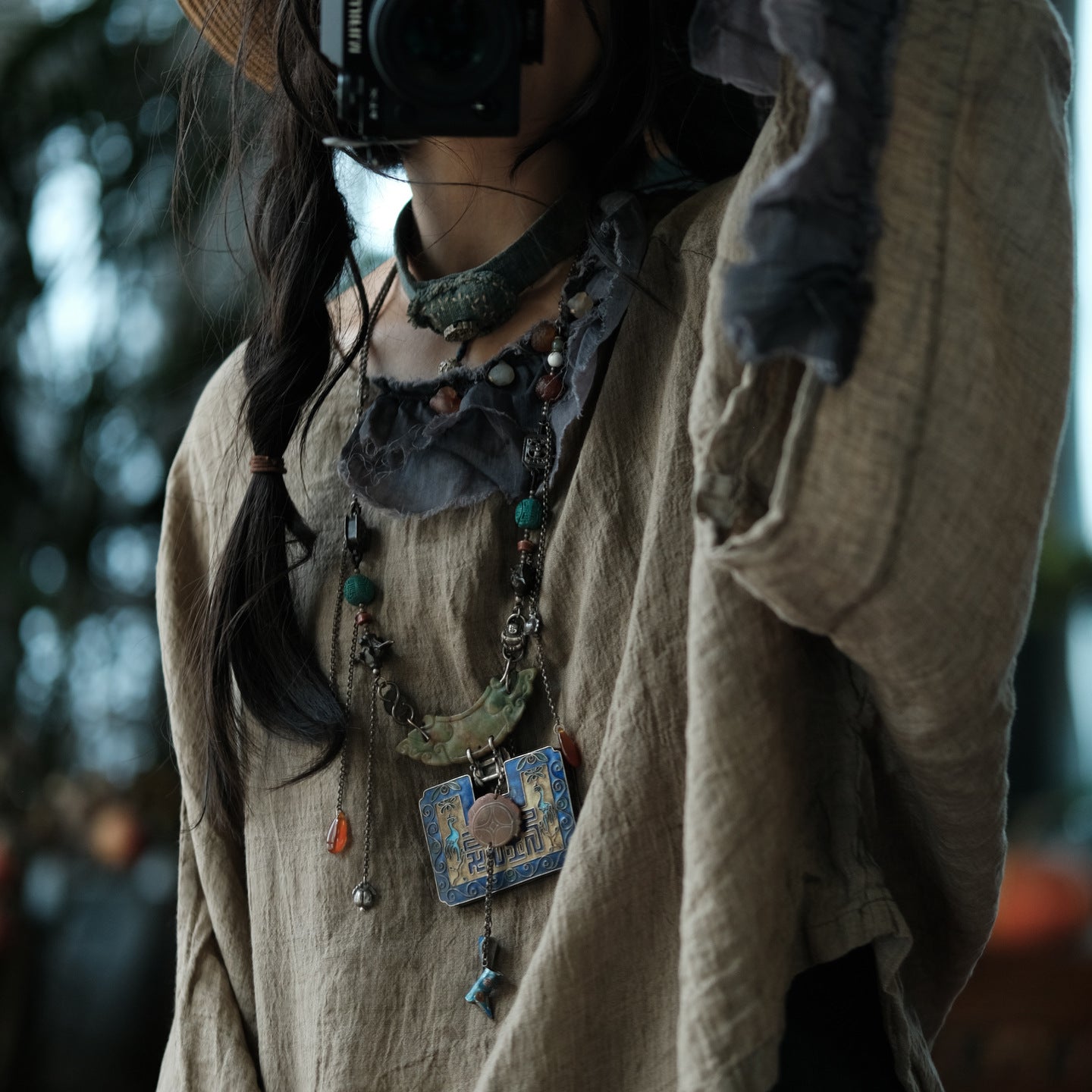 Heritage Linen Patchwork Blouse