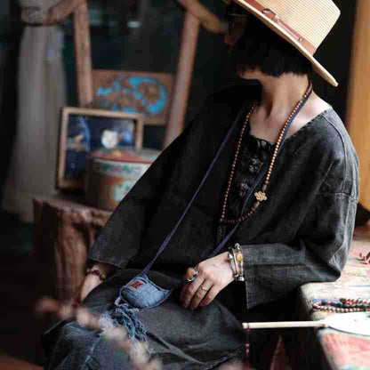 Oversized Linen Vintage Breeze Shirt - Lightweight Women's Top