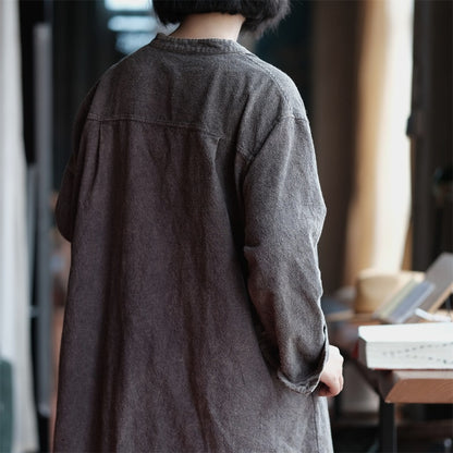 Vintage Grace Cotton Linen Coat