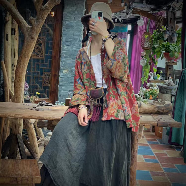 Vintage Blossom Pocket Jacket