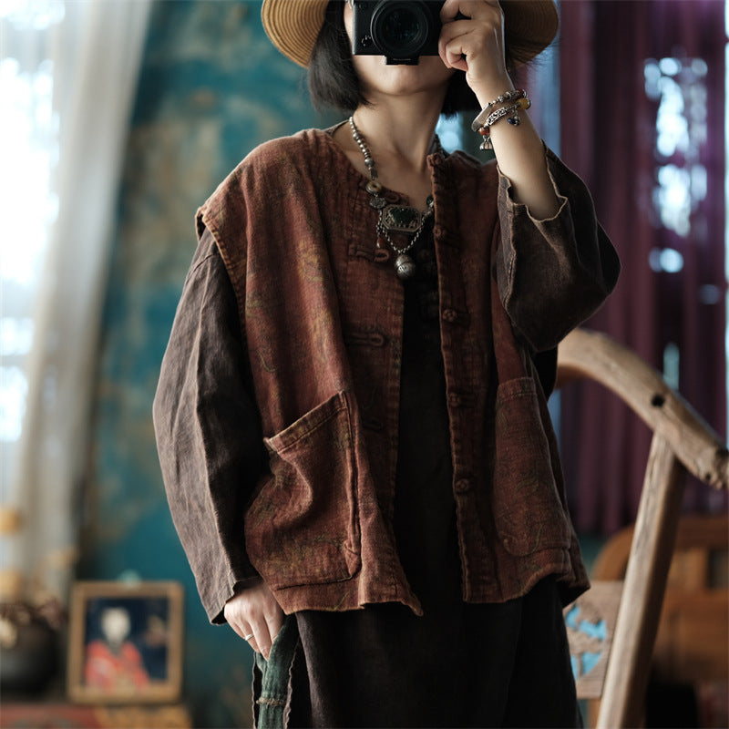 Vintage Floral Vest