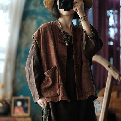 Vintage Floral Vest