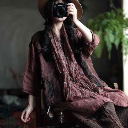 Bohemian Pocket Linen Vest