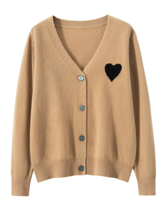 Heartline Cashmere Cardigan