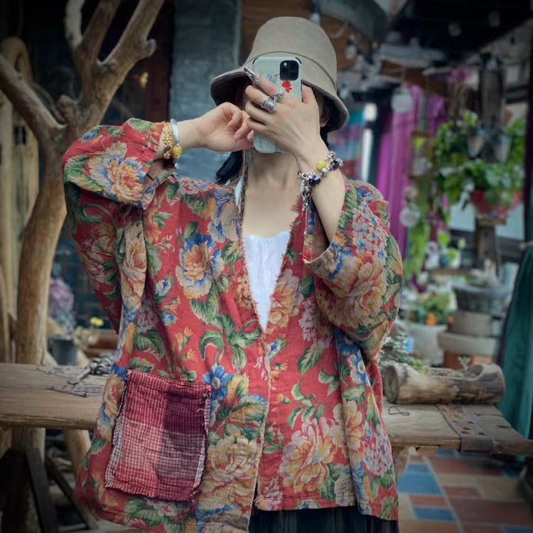Vintage Blossom Pocket Jacket