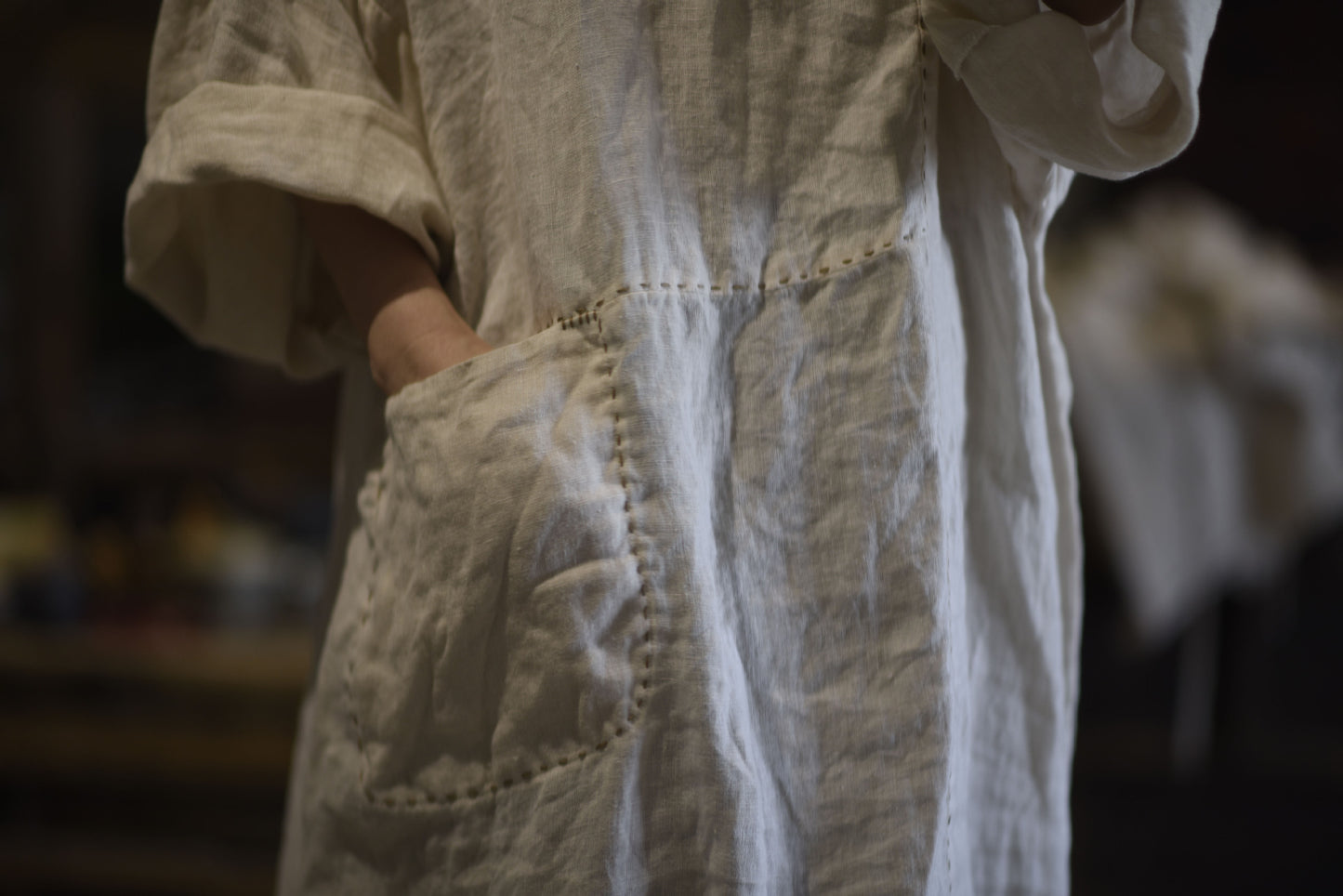 Washed Rami Oversized Tunic
