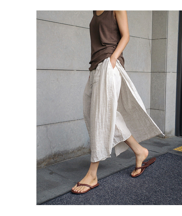 Kyoto Linen Pant-Skirt