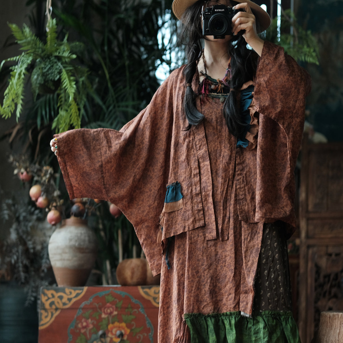 Siena Floral Linen  Kimono