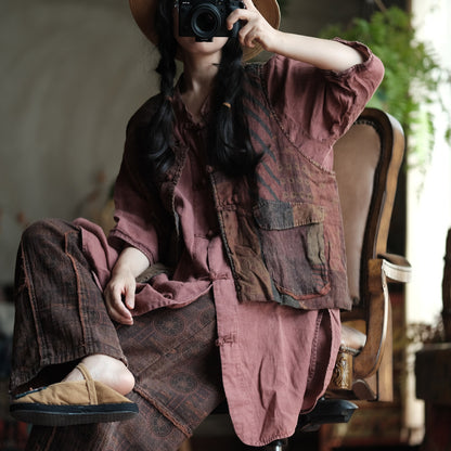 Bohemian Pocket Linen Vest