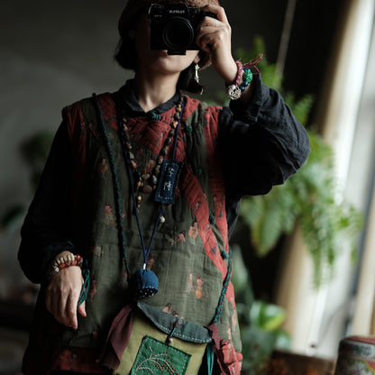 Vintage Figure Linen Vest