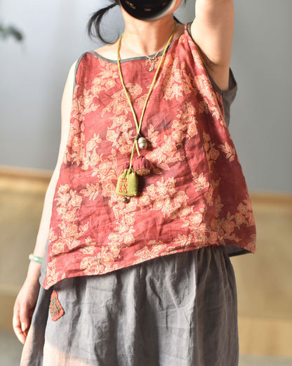 Vintage Pure Linen Handcrafted Necklace