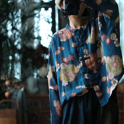 Stone Bloom Ramie Blouse