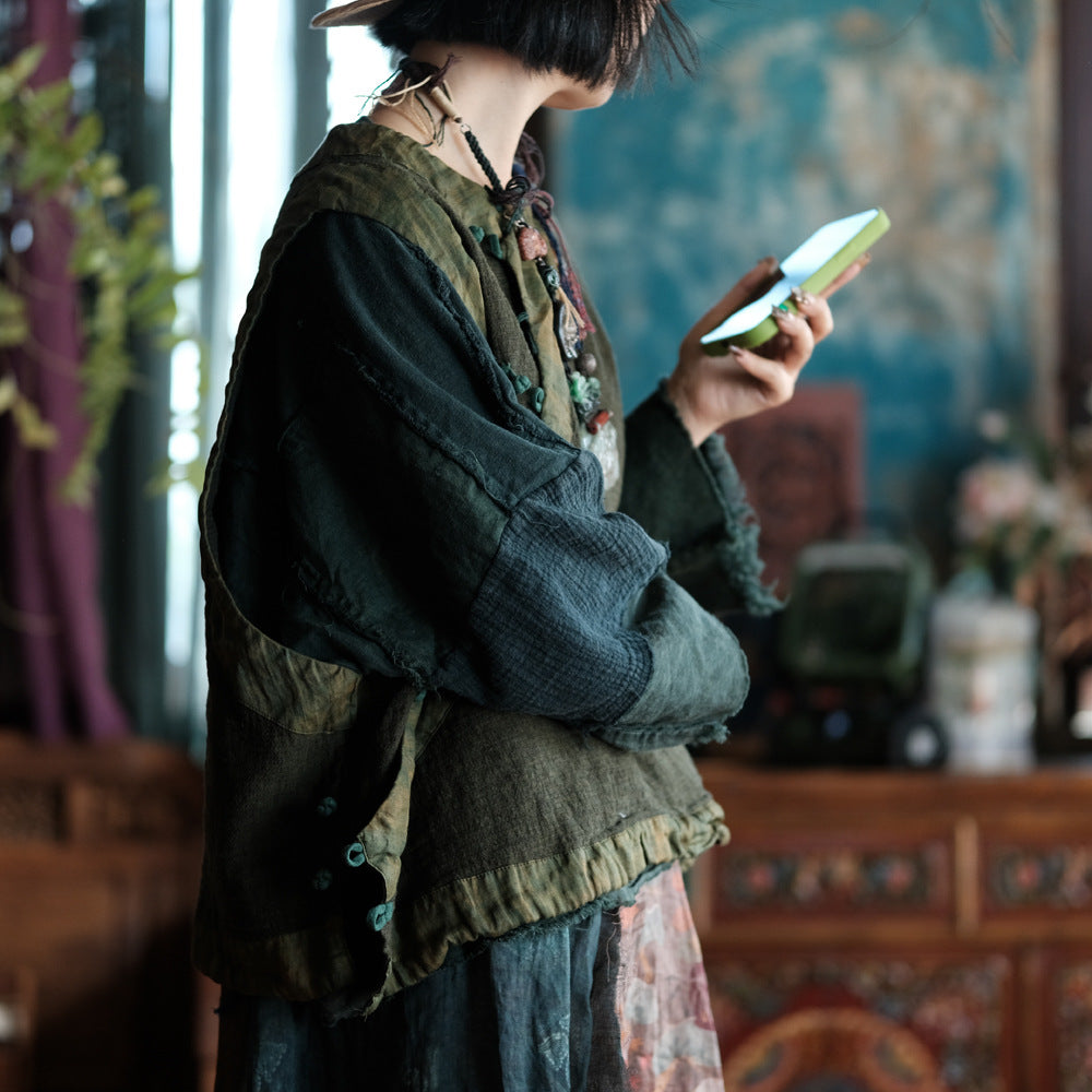 Forest Heritage Linen Vest