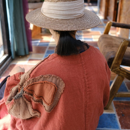Vintage Patchwork Linen Dress