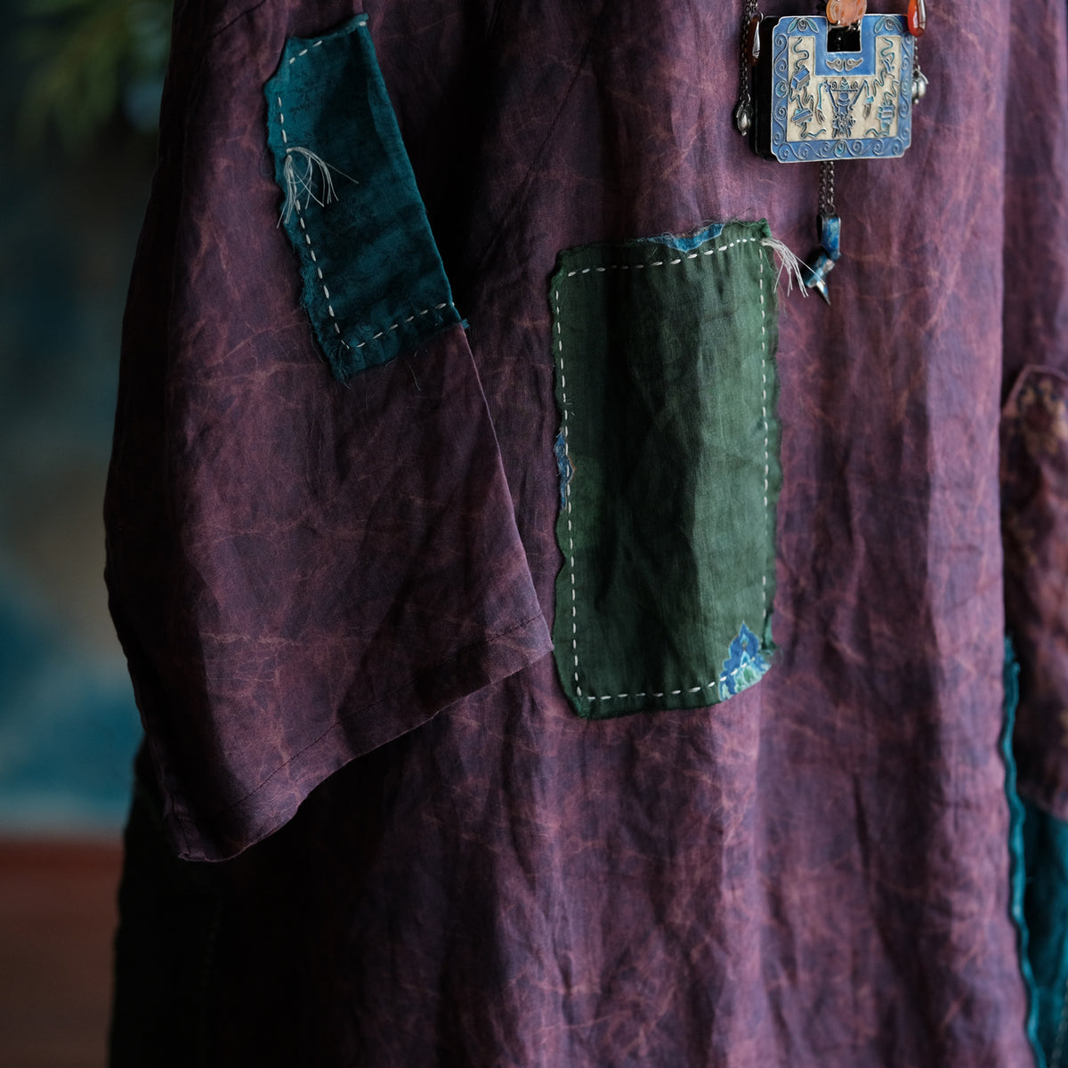 Cloudwash Mandarin Linen Dress