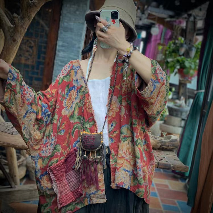 Vintage Blossom Pocket Jacket