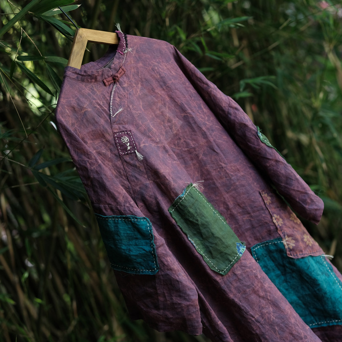 Cloudwash Mandarin Linen Dress
