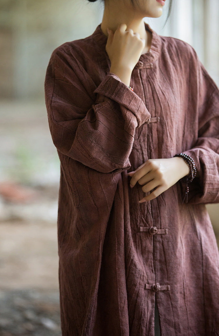 Vintage Harmony Linen Long Shirt