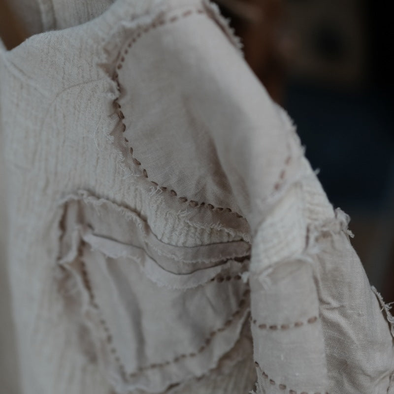 Vintage Embroidered Ramie Blouse