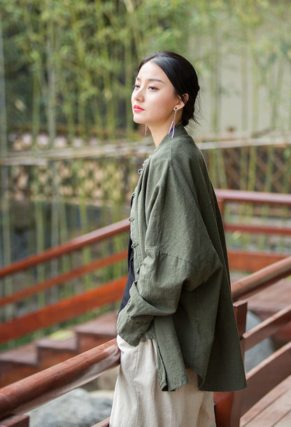 Nature Oversized Linen Jacket