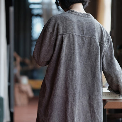 Vintage Grace Cotton Linen Coat