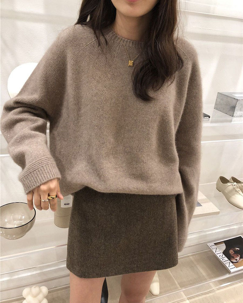 SoftWeave Cotton Knit Sweater