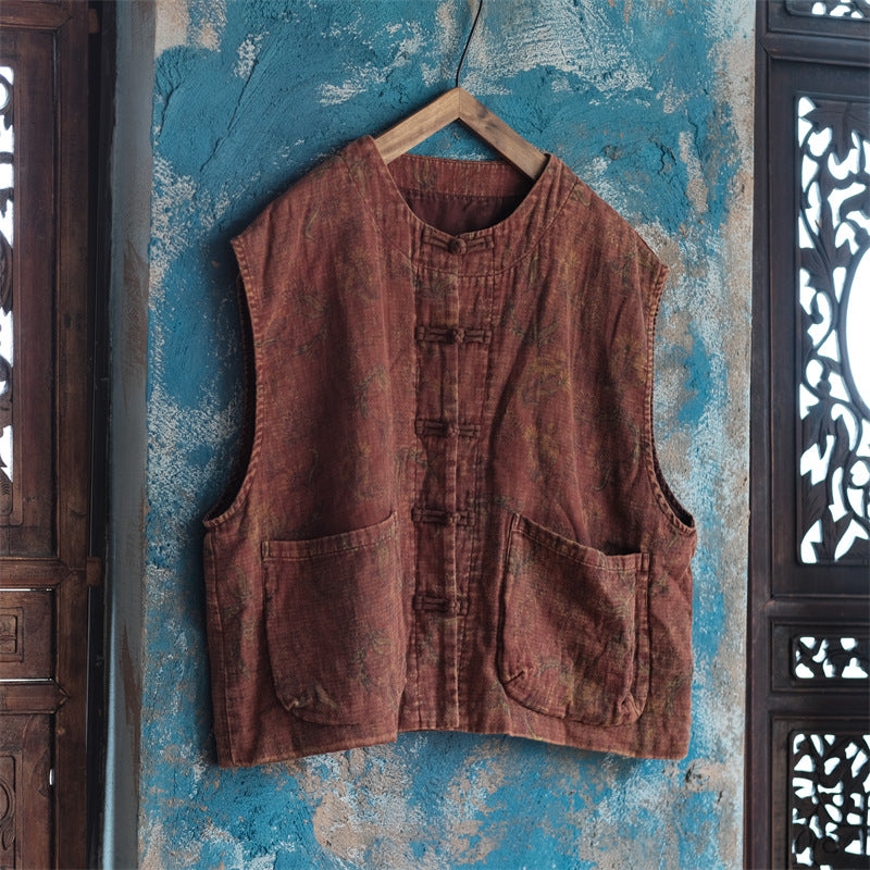 Vintage Floral Vest