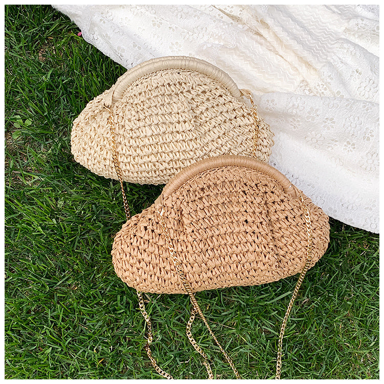 Palma Crossbody Woven Straw Bag