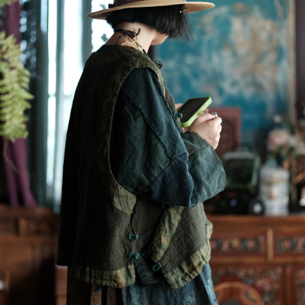 Forest Heritage Linen Vest