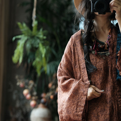 Siena Floral Linen  Kimono