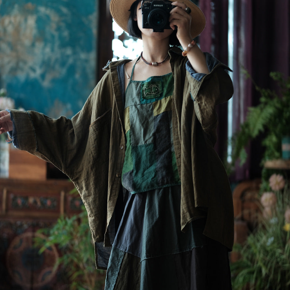 Olive Drift Cotton Shirt